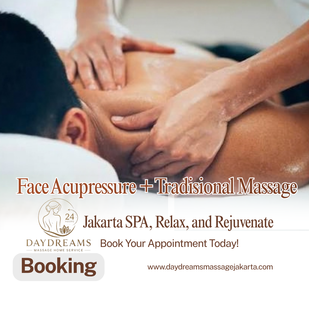 Face Acupressure + Tradisional Massage